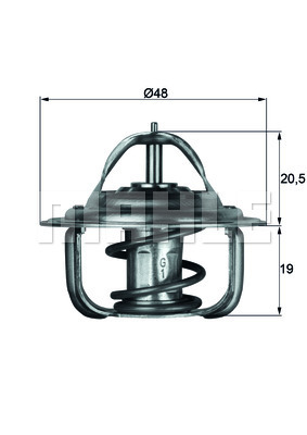 Termostat chladenia MAHLE