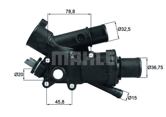 Termostat chladenia MAHLE