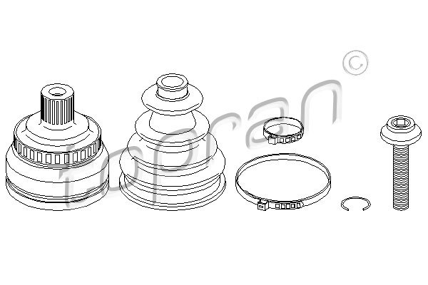 Sada kĺbov hnacieho hriadeľa TOPRAN