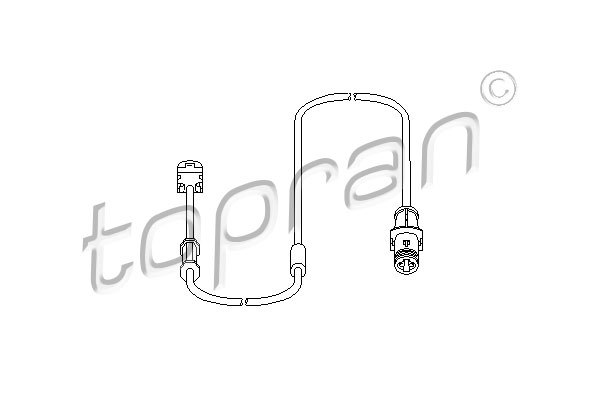 Snímač opotrebenia brzdového oblożenia TOPRAN