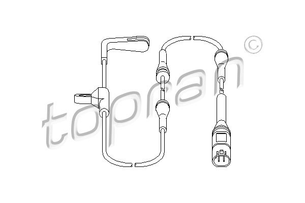Snímač opotrebenia brzdového oblożenia TOPRAN