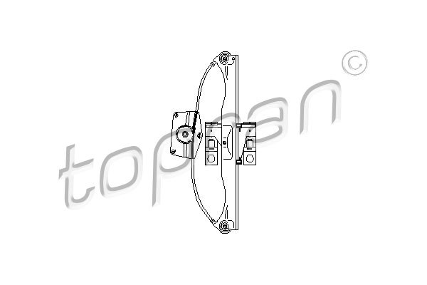 Mechanizmus zdvíhania okna TOPRAN