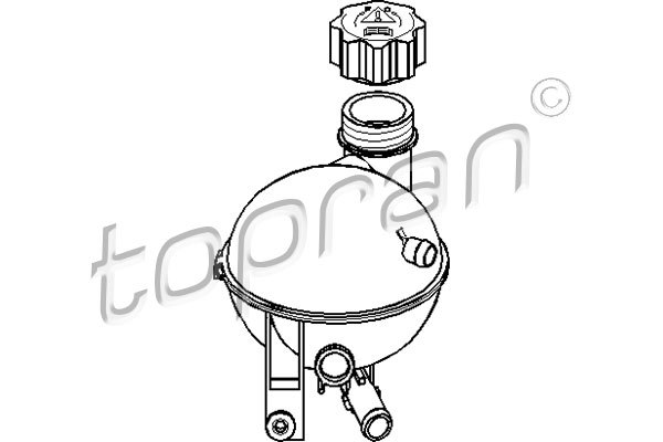 Vyrovnávacia nádobka chladiacej kvapaliny TOPRAN