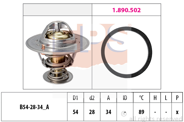 Termostat chladenia EPS