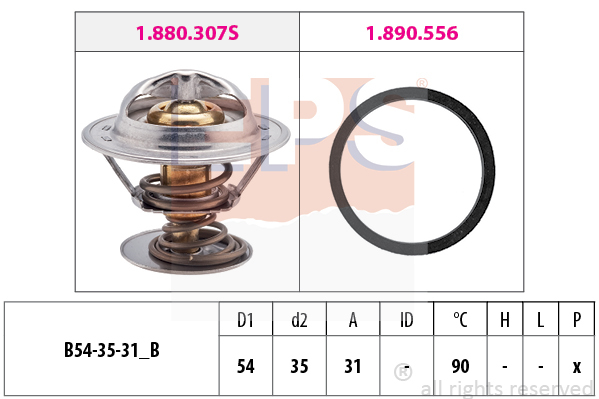 Termostat chladenia EPS