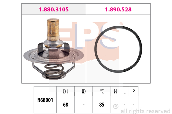 Termostat chladenia EPS