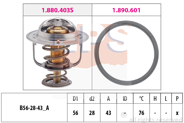 Termostat chladenia EPS