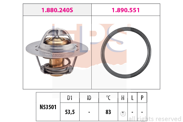 Termostat chladenia EPS