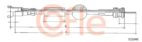 Hriadeľ tachometra COFLE